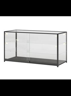 6′ BLACK EXTRA VISION DISPLAY CASE W/LED SPOTLIGHTS