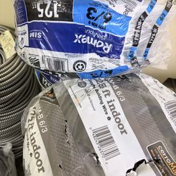 125 ft. 6/3 Black Stranded Romex SIMpull CU NM-B W/G Wire