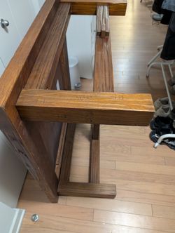 Large Square Wooden Coffee Table (42" x 42") - Solid & Sturdy