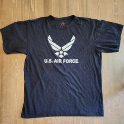 U.S. Air Force T Shirt Short Sleeve Graphic Print Tee Men's Size XL  Black Read