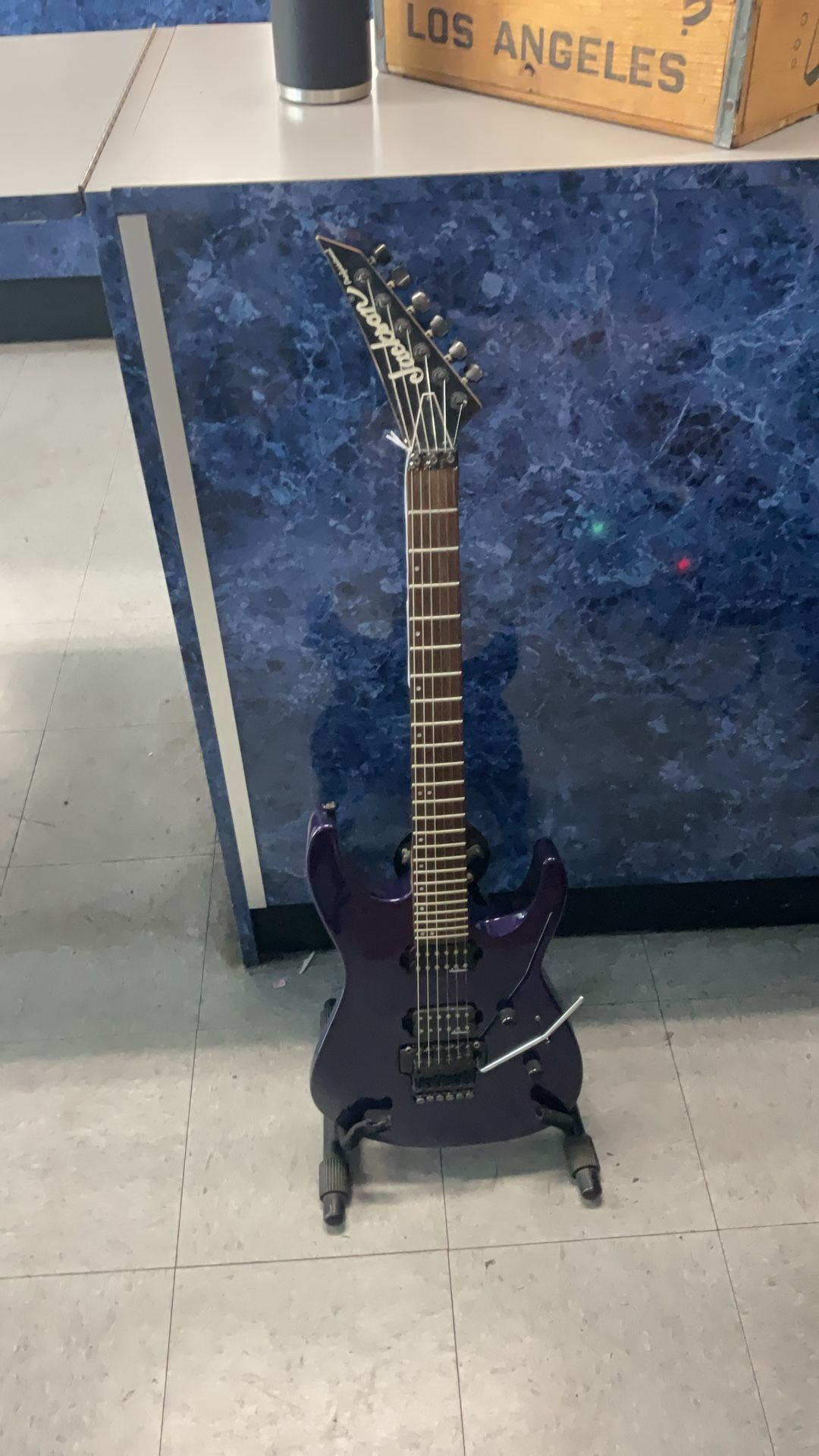Purple Jackson Dinky Guitar