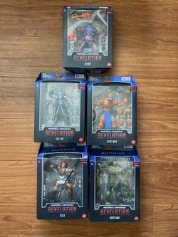 5 X Master Of The Universe Revelations Action Figures