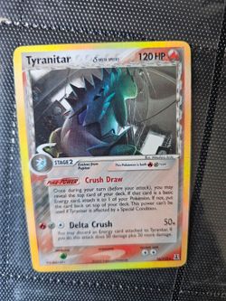 TYRANITAR D3LTA SPECIES HOLO DAMAGED