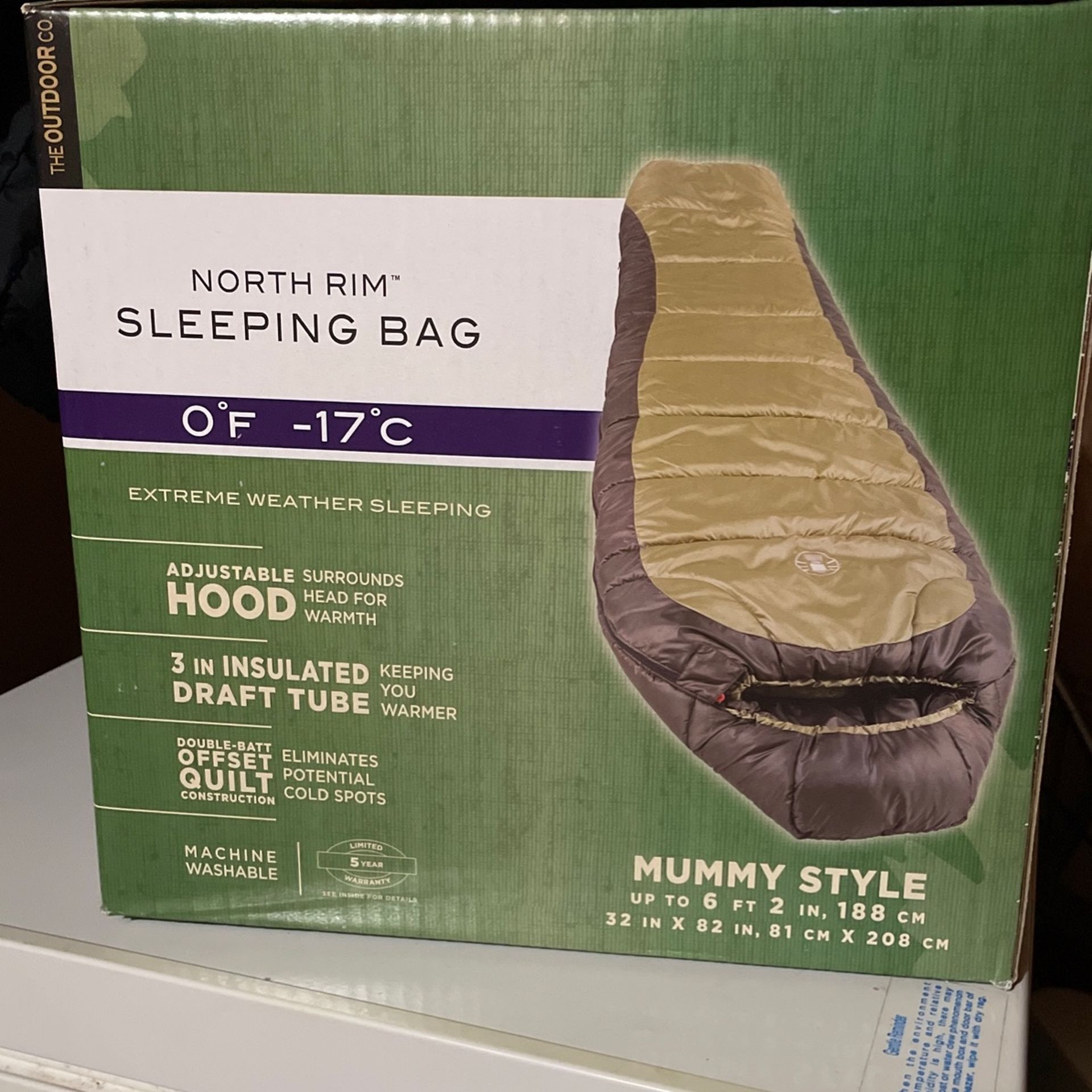 BRAND NEW - Coleman North Rim Sleeping Bag