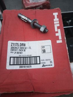 Industrial Hilti Bolts 