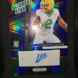 Jeffrey Bassa Blue Prizm Rookie Auto