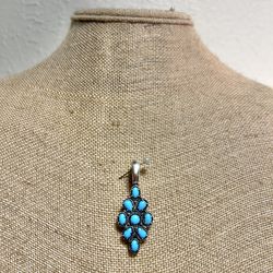 Carolyn Pollack Relios Turquoise Sterling Silver Pendant
