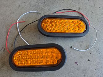 (2) led lights turn signal driving parking