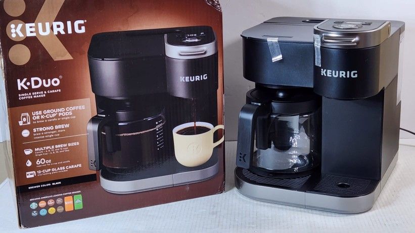  Keurig K-Duo Single Serve and Carafe Coffee Maker,12 cups: Home  & Kitchen