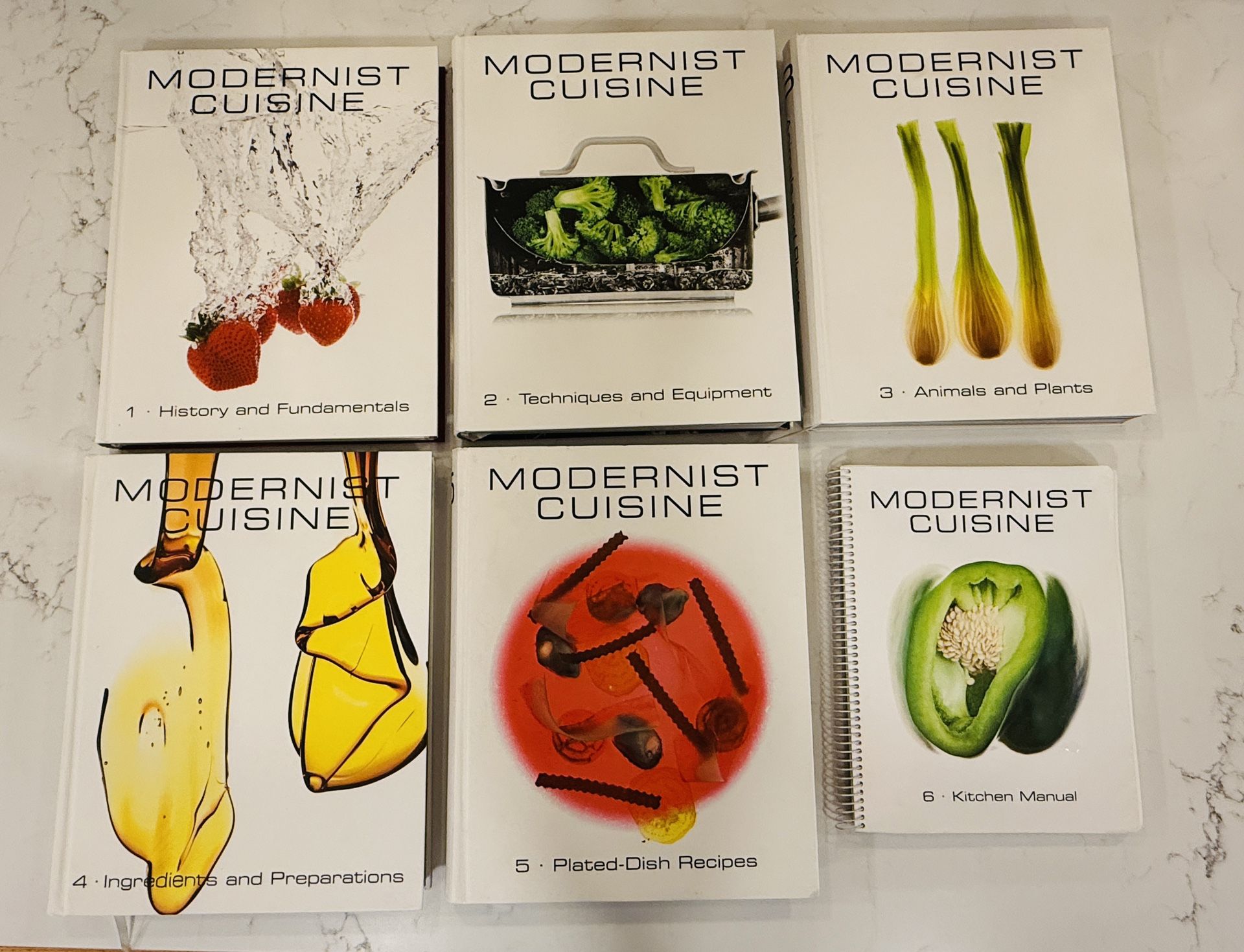 Complete 6-volume Modernist Cuisine: The Art and Science of Cooking set,