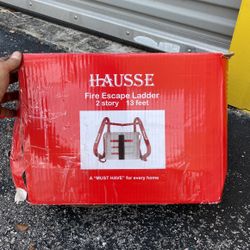 Hausse Retractable 2 Story Fire Escape Ladder 13 Feet - Lightly Used