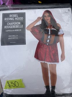 Rebel Riding Hood Costume Adult Small