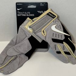 Nike Trout Elite Purdue Team Issued Batting Gloves Mens Size XL DH6648-017 New