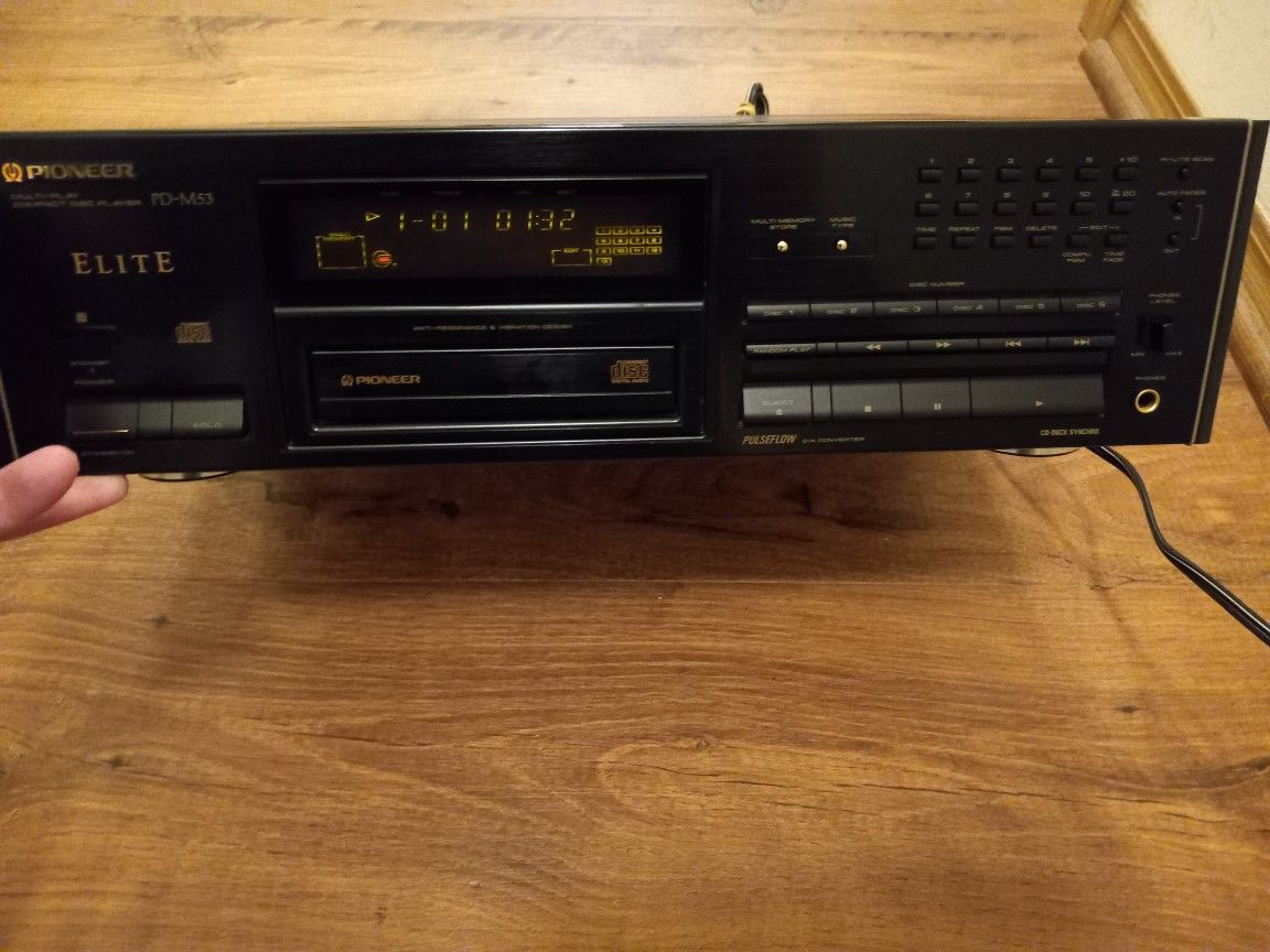 Vintage Pioneer Elite PD-M53 CD Player For Home Audio Stereo System