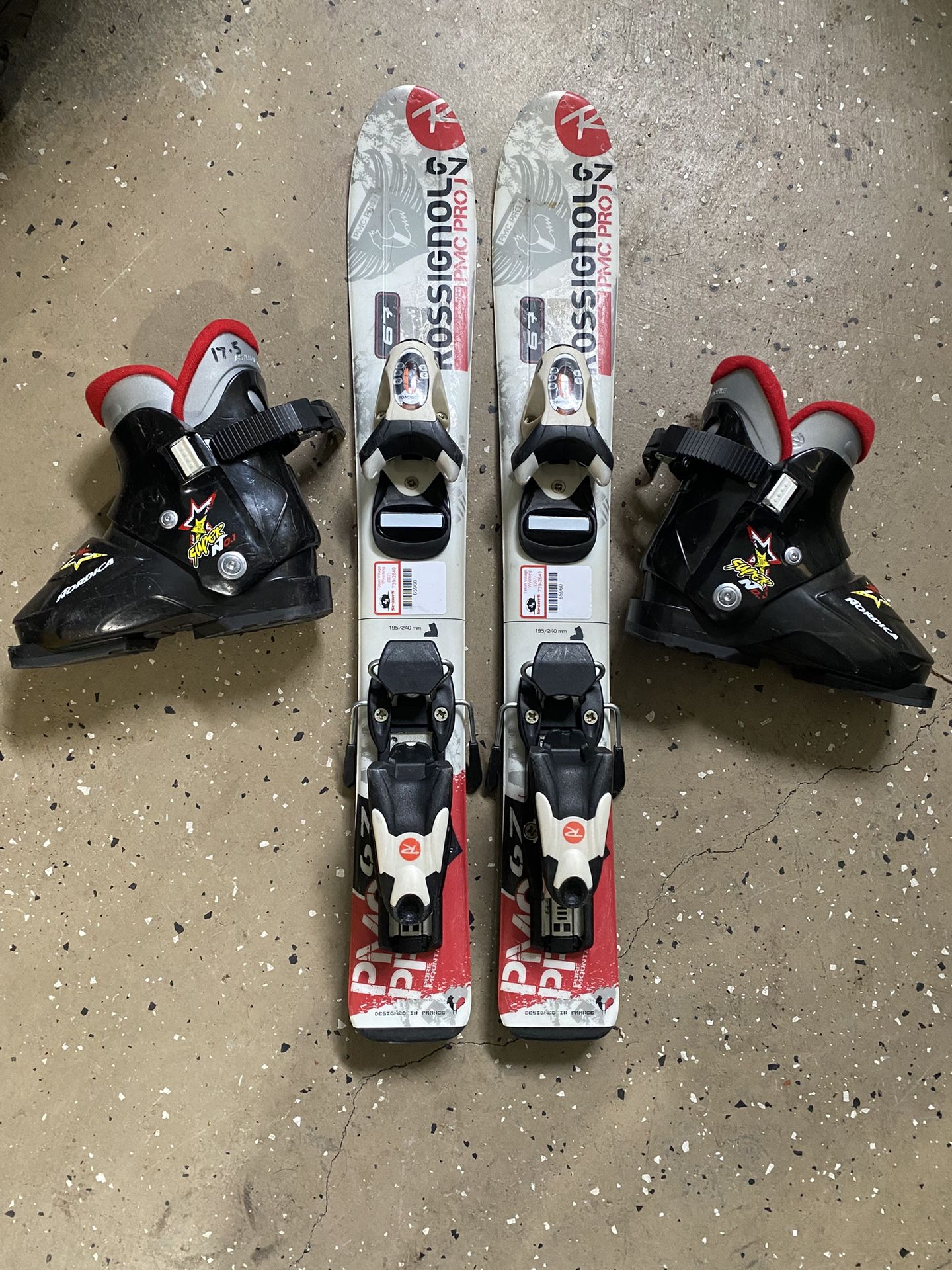 Kids Rossignol Skis w/ Nordic’s Boots