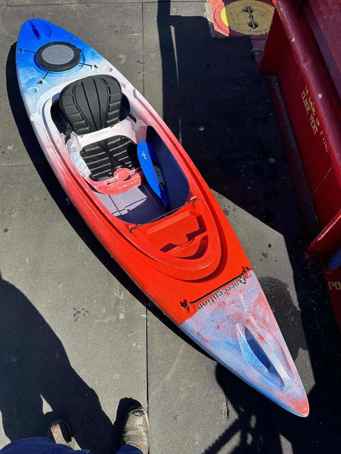 Perception Flash 9.5 | Sit Inside Kayak | Rod Holders and Rear Storage | 9' 6"