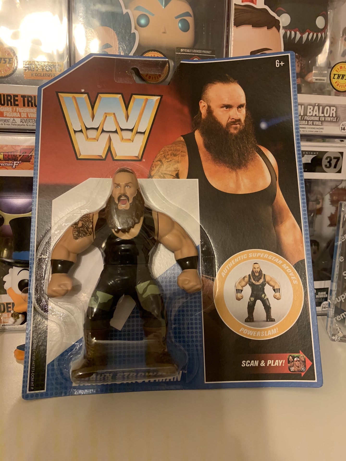 Braun Strowman Retro Series 8 WWE Retro Toy Wrestling Action Figure by Mattel