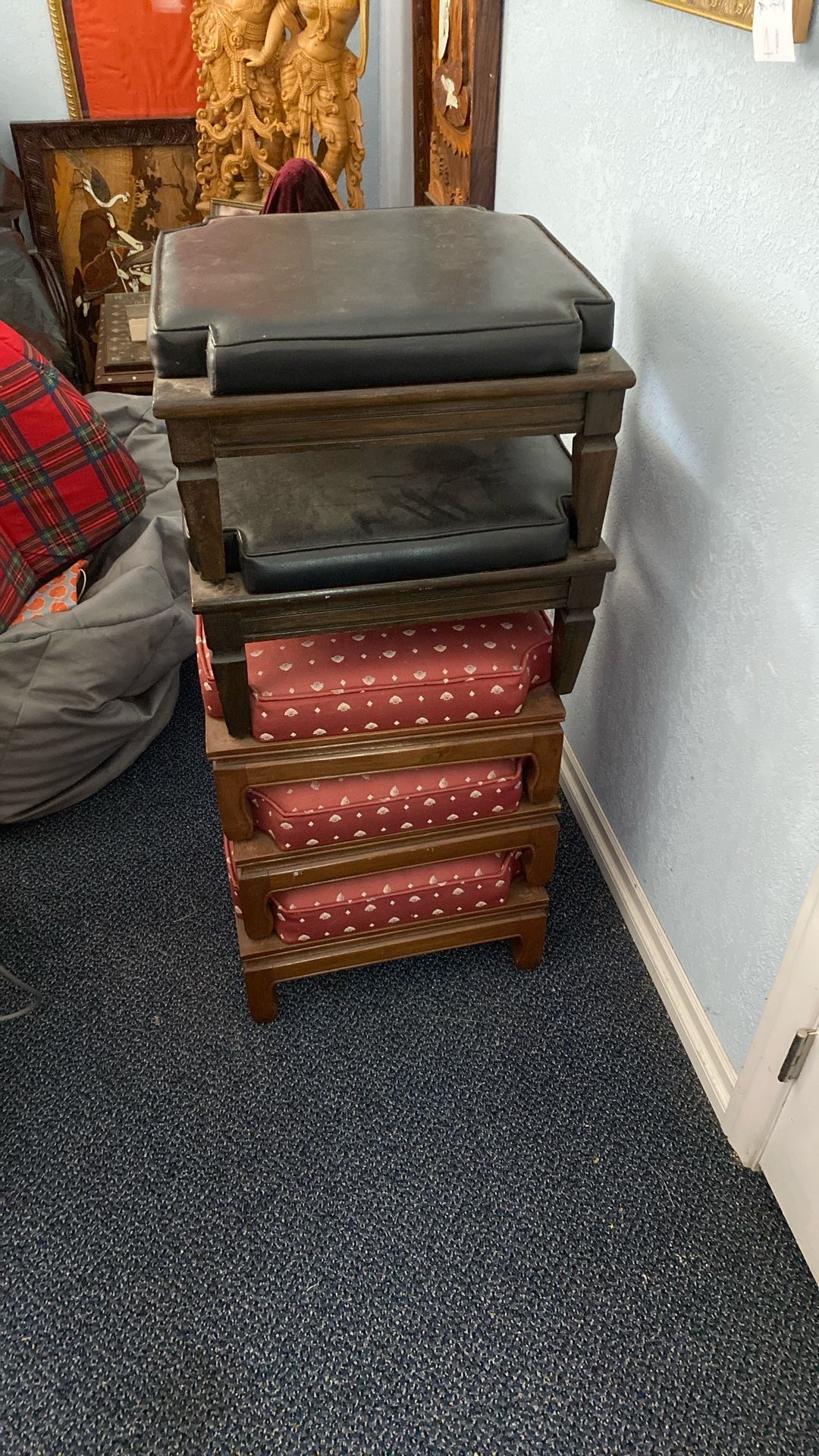 18x18 Foot Stools All 5