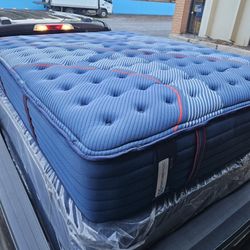 SLIGHTLY USED SEALY POSTUREPEDIC ELITE ALBANY ll FIRM QUEEN MATTRESS ONLY 