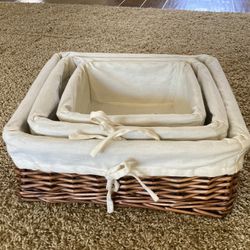 3 Storage Laundry Baskets