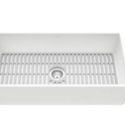 VIGO Matte Stone 36" Single Bowl Farmhouse Apron Front Undermount Kitchen Sink with Accessories * (184)