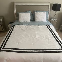 Queen Bedroom Set And Luxury Mattress 
