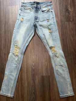 Serenade Light Wash Distressed Skinny Jeans Size 28
