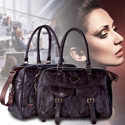 MAIDUDU 13” Laptop Handbag Tote Bag, Brown