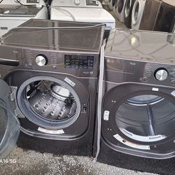 Lg Washer And Dryer Set Electric Thin q extra large Stackable