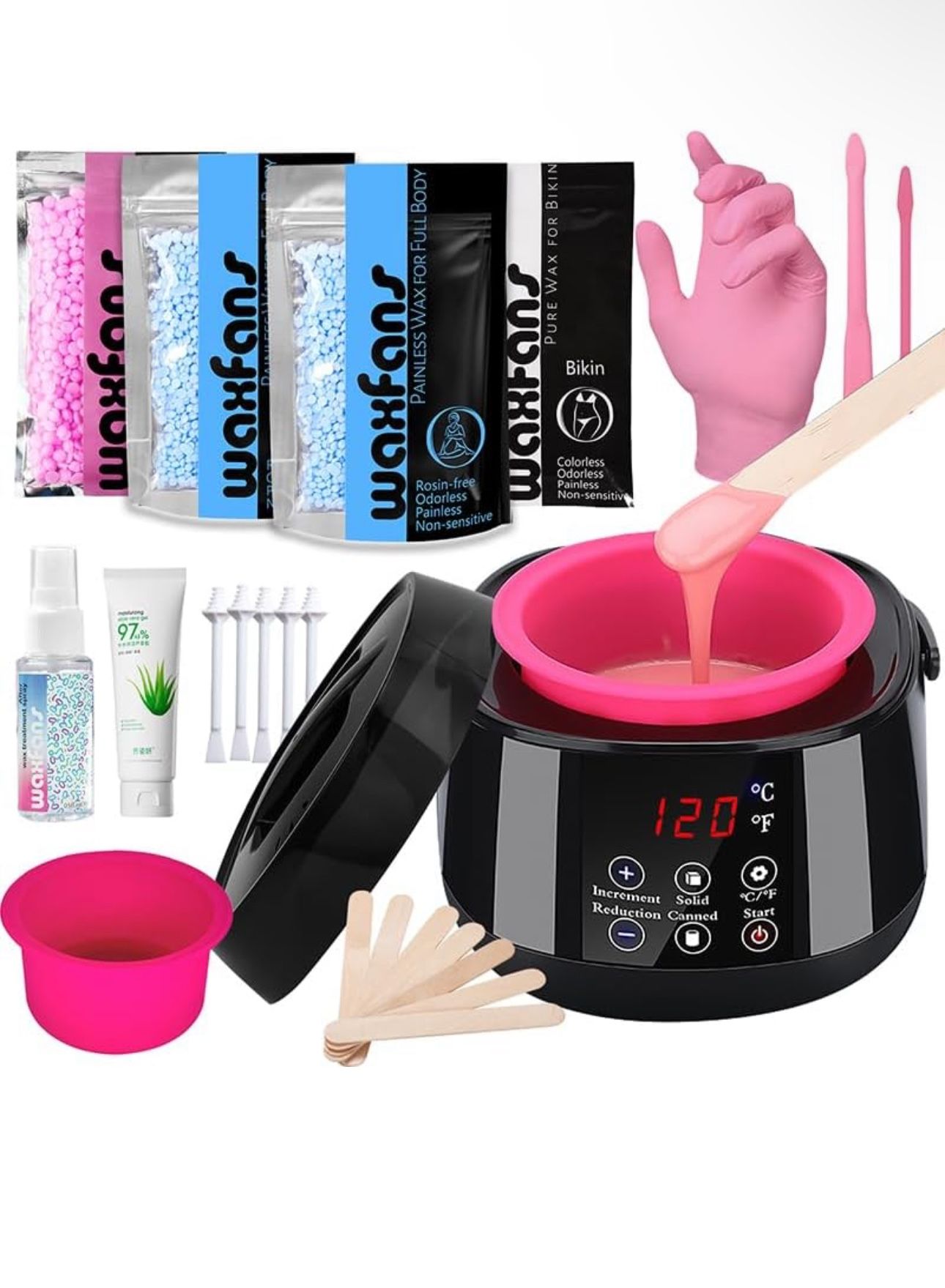 Automatic Smart Digital Waxing Kit for Women Men,Wax Warmer for Hair Removal NEW