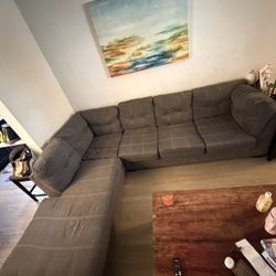 Grey Sectional Couch $1