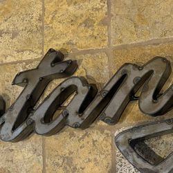 Ford Mustang Classic Car Metal Sign Handcrafted One Of A Kind Man Cave Garage Yard Art 