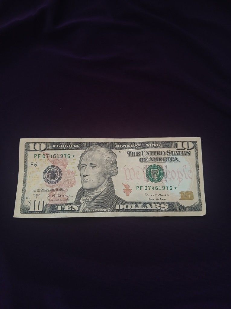 $10.00 STAR NOTE
