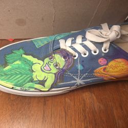 Vans Size 14. With Custom Art, Collectable