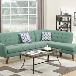 Brand New Laguna Retro Style Sectional Sofa (Pillows Included)