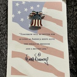 Disney Patriotic Liberty Bell 9/11 Remembrance Cast Gift USA Made Pin