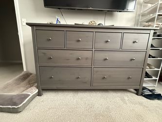 Dark Gray 8-drawer dresser