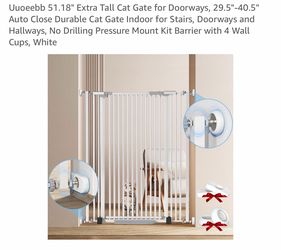 Tall Cat Gate for Doorways