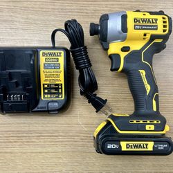 DEWALT DCF809 BRUSHLESS 20V MAX BL Li-Ion 1/4 in. Impact Driver Kit 1.5 Ah