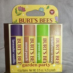 Burt’s Bees Garden Party Lip Balms 4 Count 