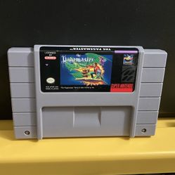 The Pagemaster for Nintendo SNES system game Cartridge Vintage Classic Page Master