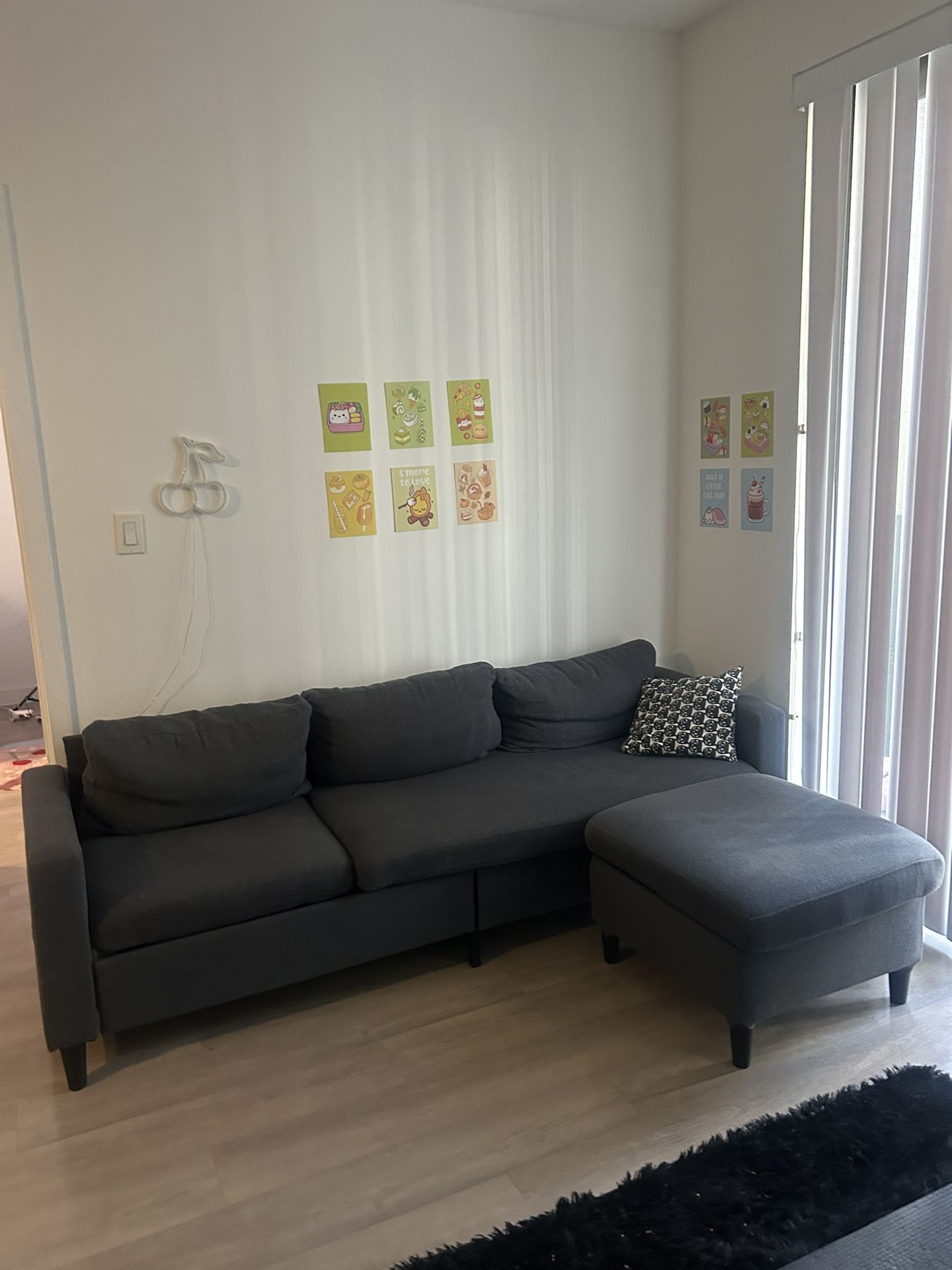 Grey Sectional couch