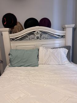Shabby chic Oak Headboard and Armor