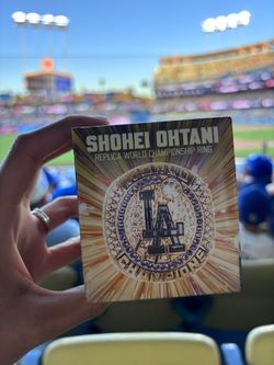 Ohtani Dodger championship ring