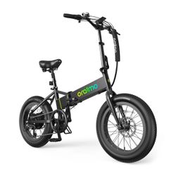Folding Ebike 20” fat tire 750watt motor 48v battery
