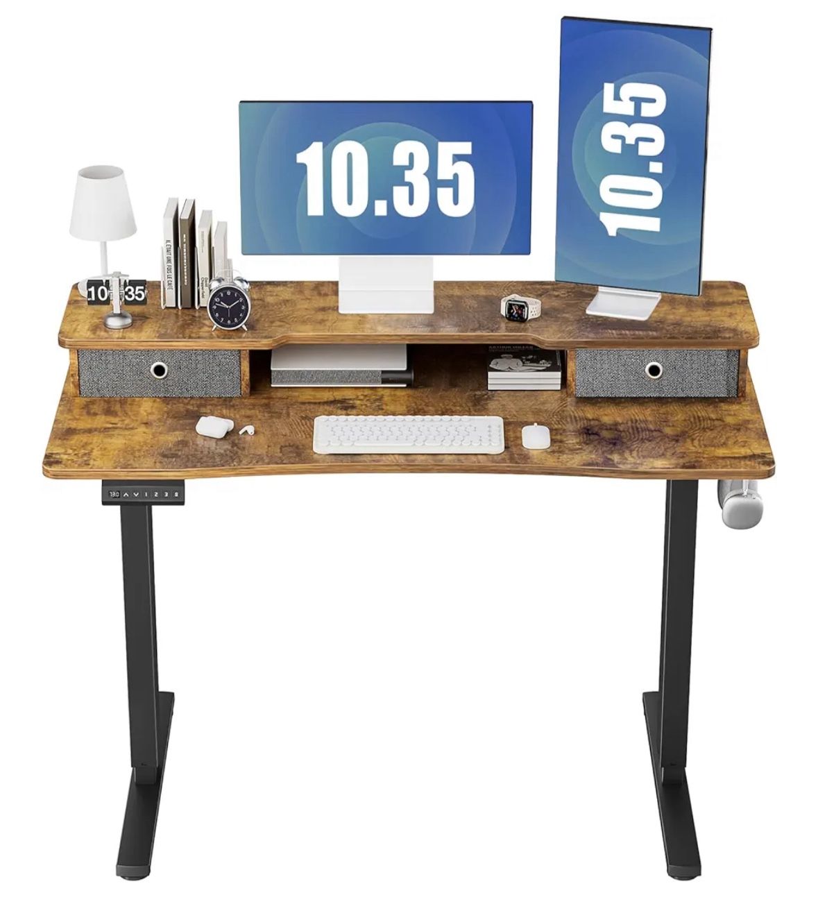 48x24 Electric Standing Desk With Drawers