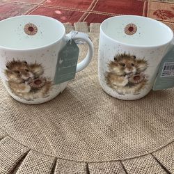 Royal Worcester Bone China Mug Set- Qty 2-NEW With Tags