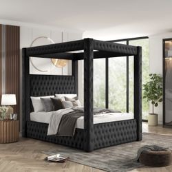 New Queen Size Bed With Mattress And Free Delivery 