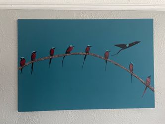 Birds on branch