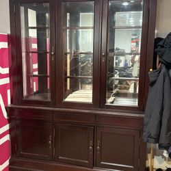Elegant 7-Piece Formal Dining Room Set – China Cabinet, Hutch, Table & 4 Chairs – Pickup Only